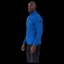 Weather Report Ralf Melange Fleece Jacket w. Windproof Lining Blue Blå
