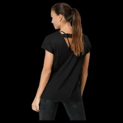 Online Casall Raw Elastic Tee Black Svart