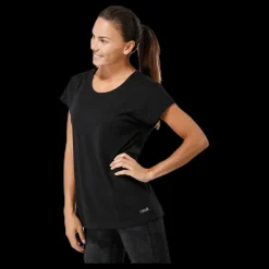 Online Casall Raw Elastic Tee Black Svart