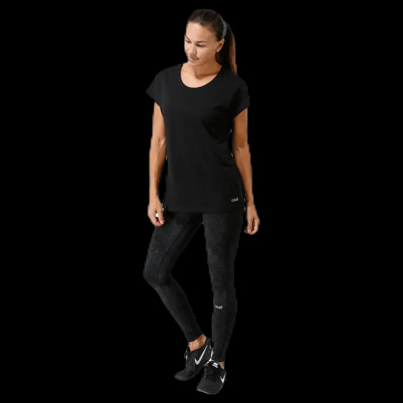 Online Casall Raw Elastic Tee Black Svart