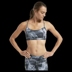 Reebok RC Skinny Bra AOP Black Grå Best
