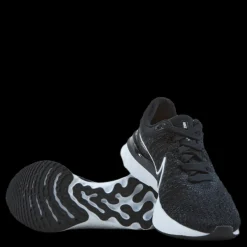 Hot Nike React Infinity Run Flyknit 3 Women's Road Running Shoes BLACK/WHITE Svart