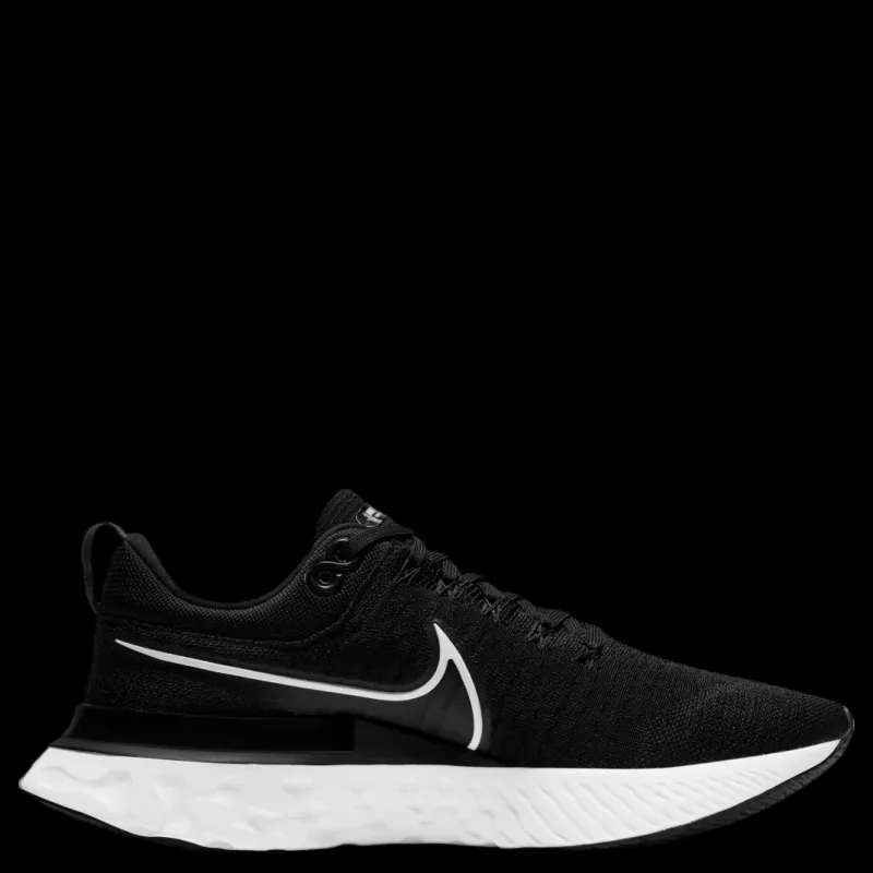 Best Nike React Infinity Run Flyknit 2 White/Black Svart