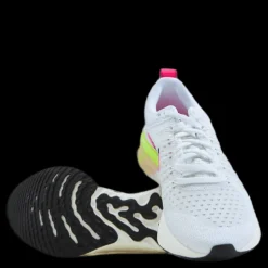 Nike React Infinity Run Flyknit 2 W White/black-sail-pink Blast Vit
