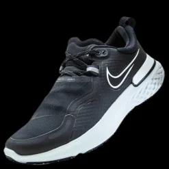 Nike React Miler Shield White/Black Svart Online