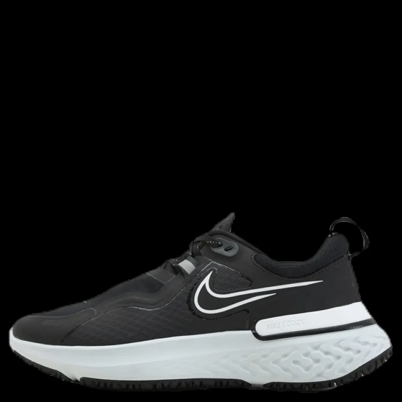 Nike React Miler Shield White/Black Svart Sale