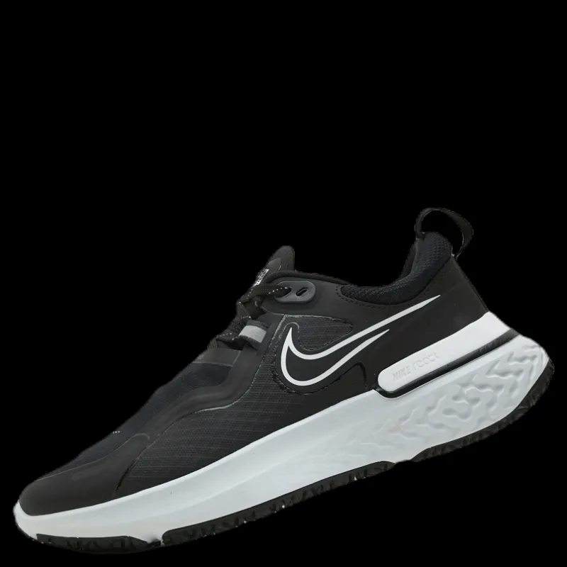Nike React Miler Shield White/Black Svart Sale