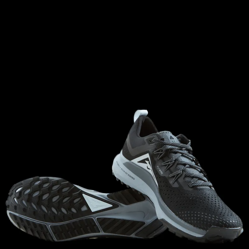 Nike React Pegasus Trail 4 Men's Trail Running Shoes BLACK/AURA-DARK GREY-WOLF GREY Svart New