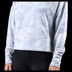 Clearance Nike Rebel Dry Crew Patterned/Grey Blå