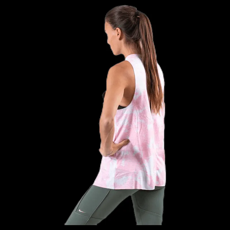 Nike Rebel Sleeveless Top Pink/Patterned Rosa Clearance