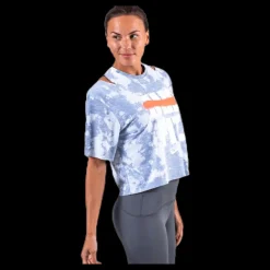 Nike Rebel SS Crop Top White/Grey Flerfärgad Best