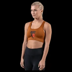 Nike Rebel Swoosh JDI Bra Brown/Red Svart Hot