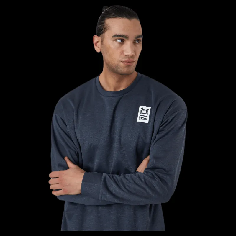Under Armour Recover LS Crew Black Svart Sale