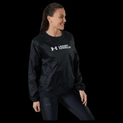 Under Armour Recover Woven Shine Crew Black Svart
