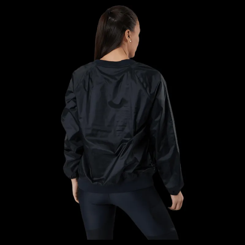 Under Armour Recover Woven Shine Crew Black Svart