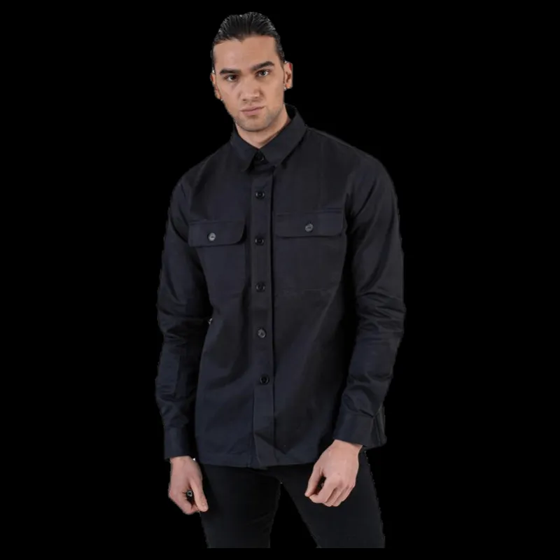 FRONTIER Recruit Overshirt Black Svart Best