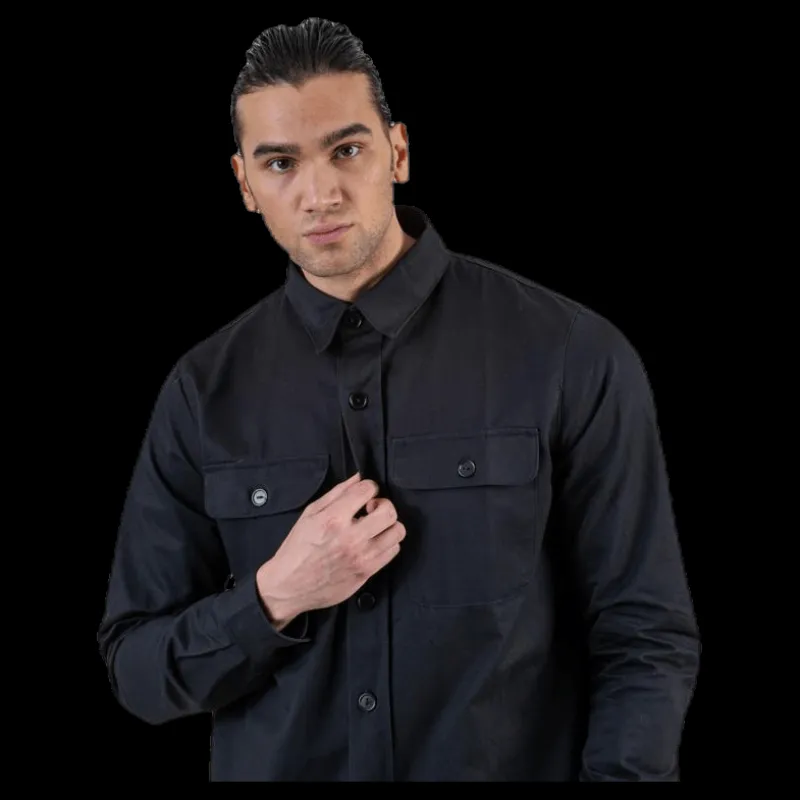 FRONTIER Recruit Overshirt Black Svart Best