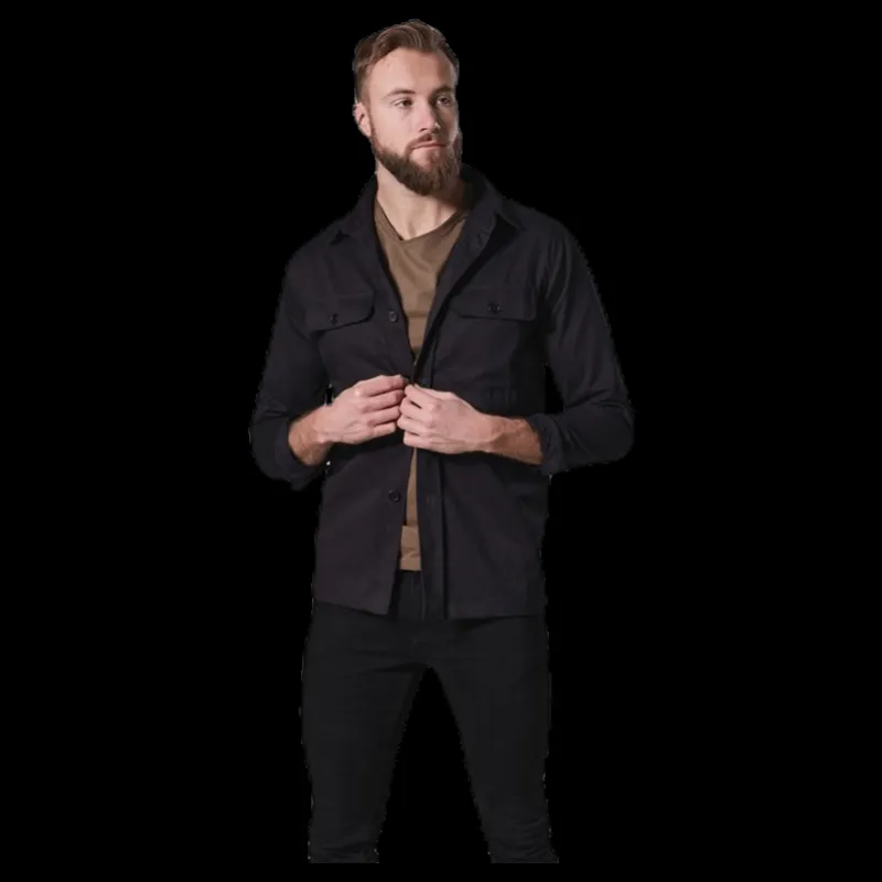 FRONTIER Recruit Overshirt Black Svart Best