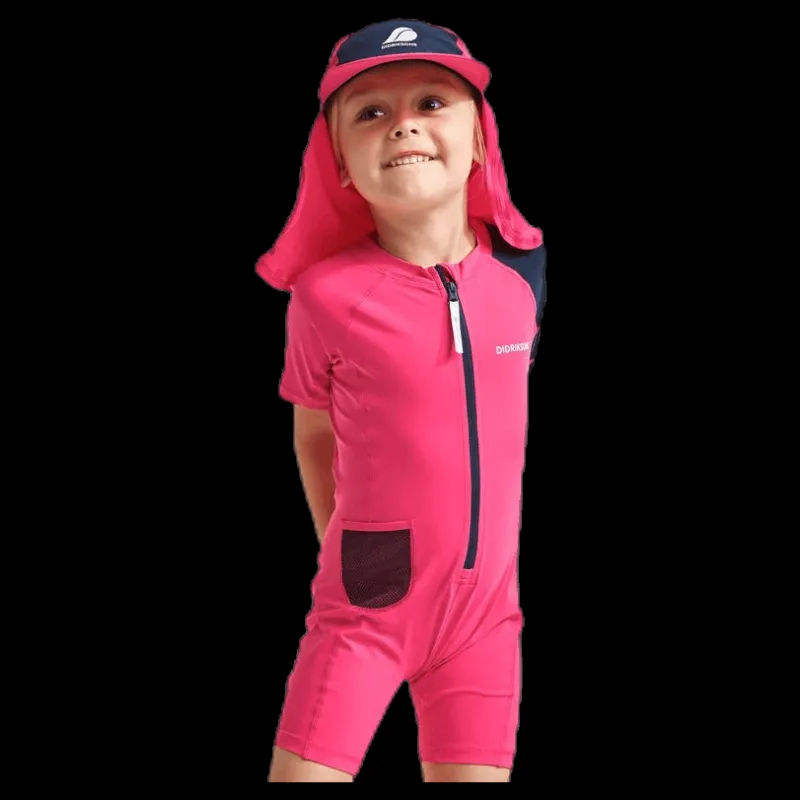 Hot Didriksons Reef Kids Swimsuit Pink Rosa