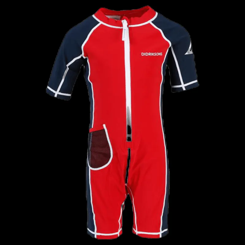 Didriksons Reef UV-Swimming Suit Red Röd Outlet