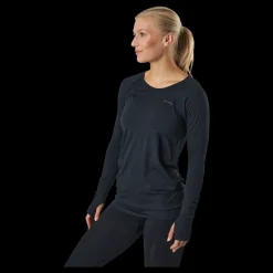 Famme Refine Ls T-shirt Black Blå Online