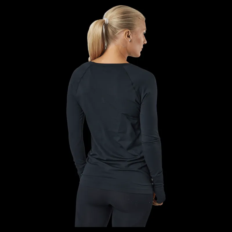 Famme Refine Ls T-shirt Black Blå Online
