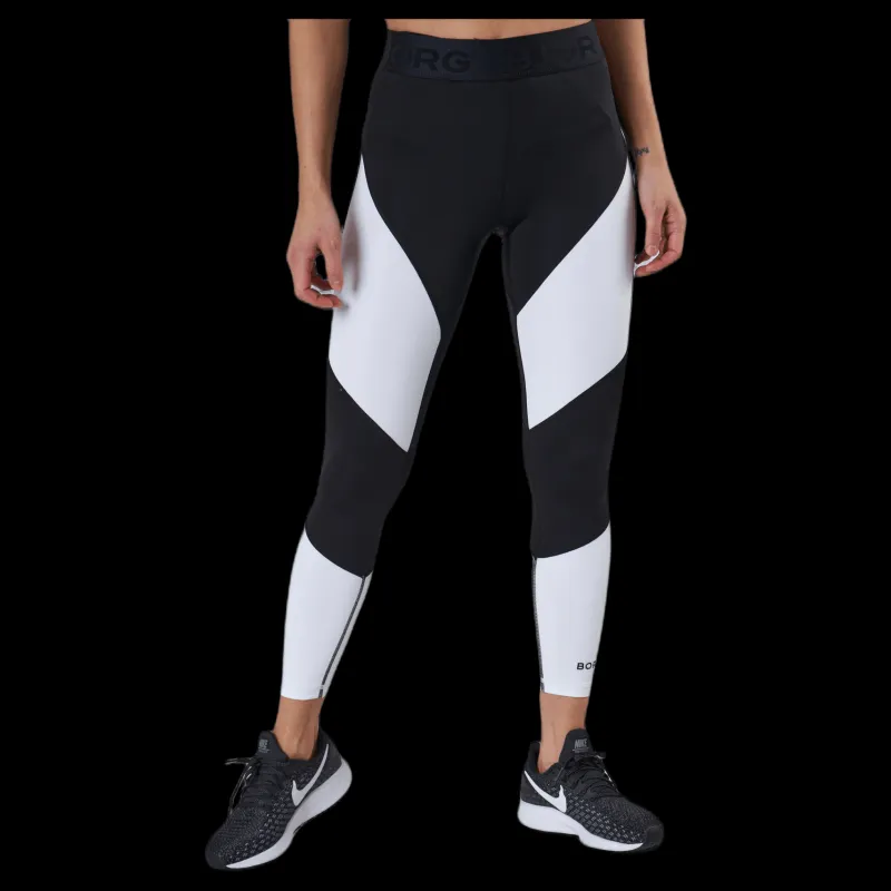 Online Björn Borg Regular Block Tights White Vit