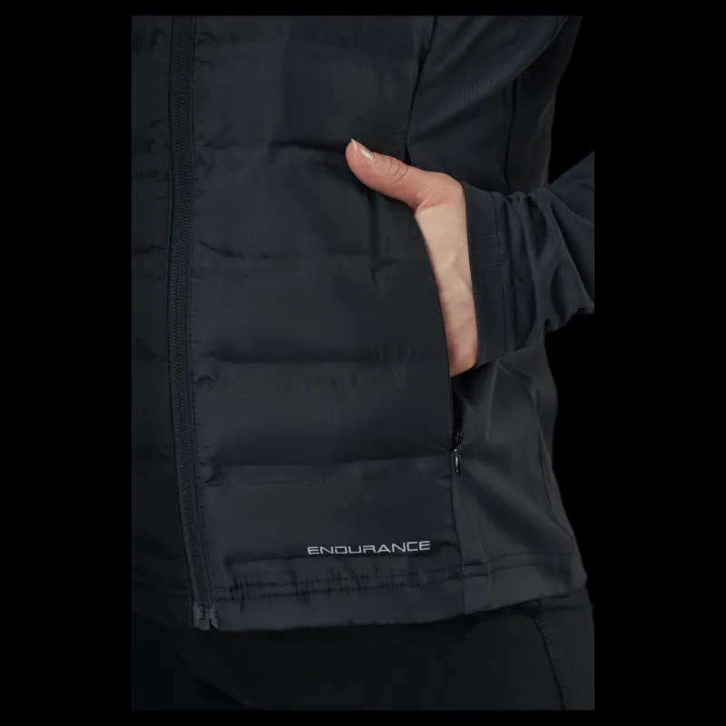 Online Endurance Reitta W Hot Fused Hybrid Jacket Black