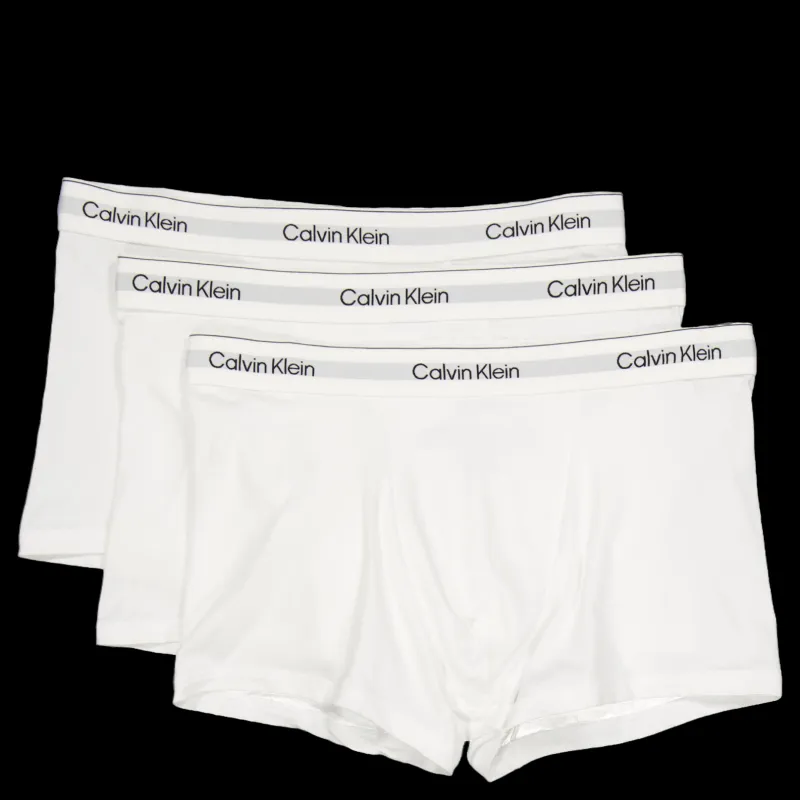 Calvin Klein Relaxed Dart Trunk 3pk White Vit New