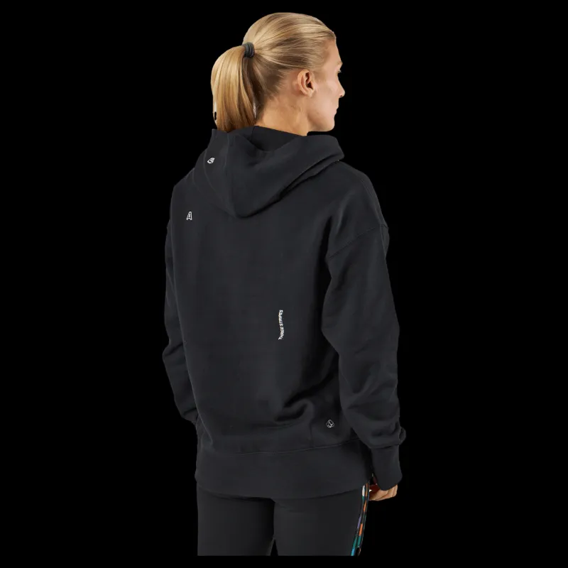 Clearance adidas Relaxed Hoodie with Healing Crystals-Inspired Graphics Black Svart