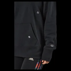 Clearance adidas Relaxed Hoodie with Healing Crystals-Inspired Graphics Black Svart