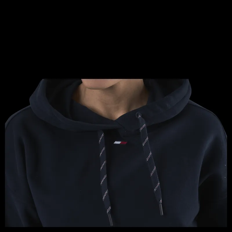 Tommy Hilfiger Sport Relaxed Tape Hood Blue Blå New
