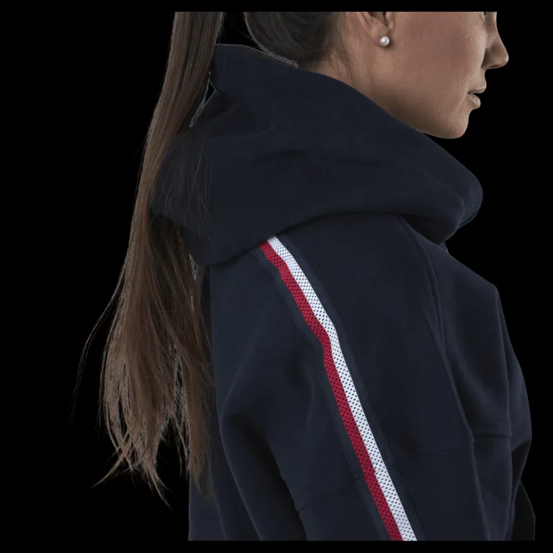 Tommy Hilfiger Sport Relaxed Tape Hood Blue Blå New