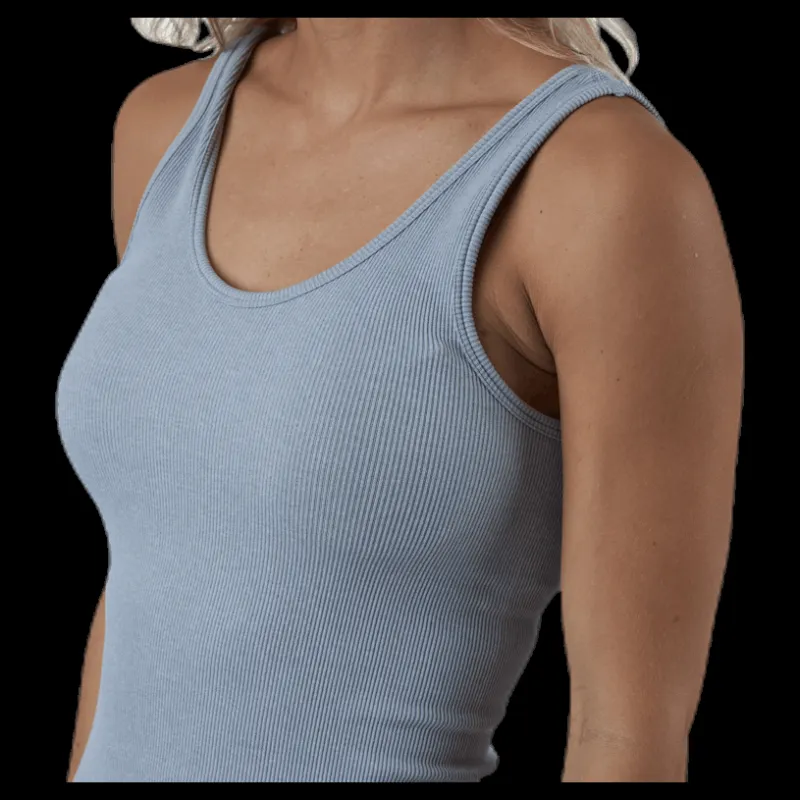 Outlet Pieces Renny Sl Seamless Top Lounge Bc Grey Grå