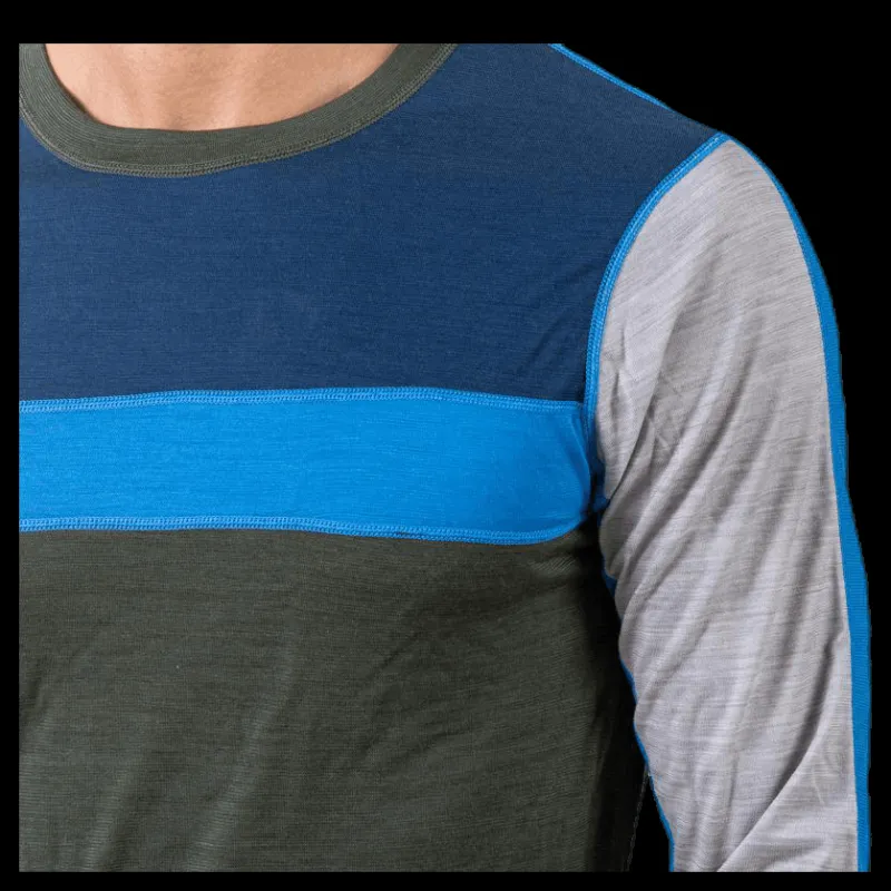 Online Bula Retro wool Crew Green/Grey Grön och Grå