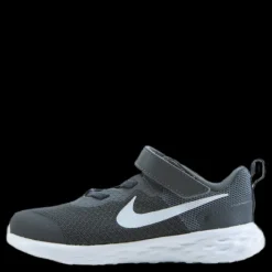 Clearance Nike Revolution 6 Baby/toddler Shoe Iron Grey/white-smoke Grey Svart