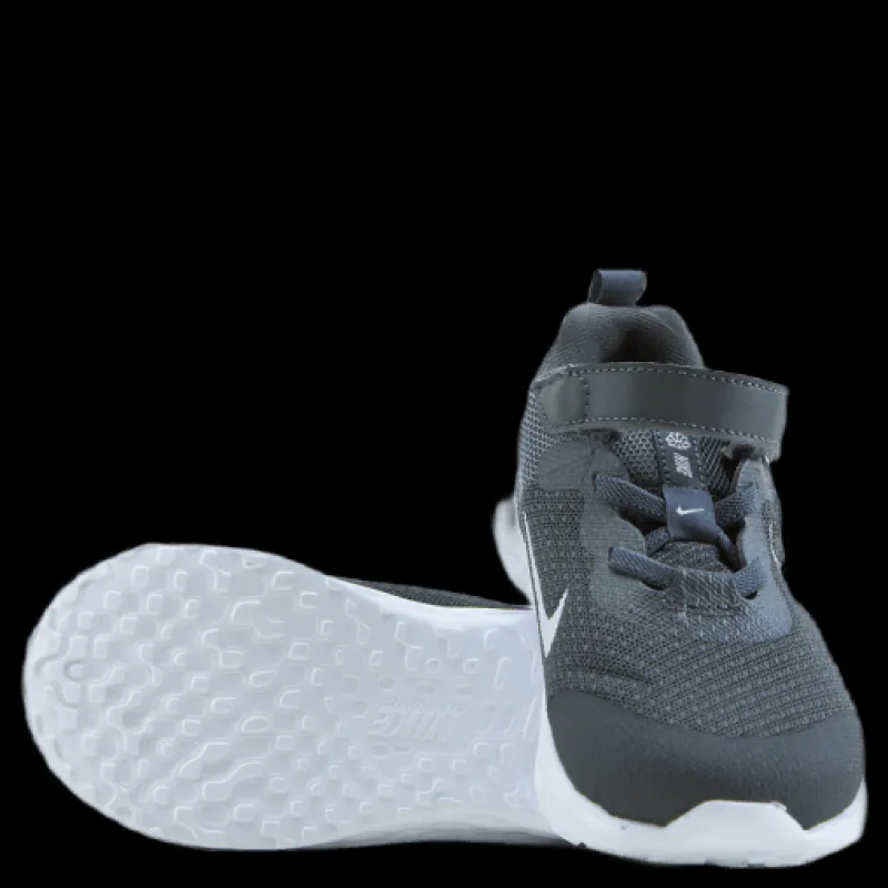 Clearance Nike Revolution 6 Baby/toddler Shoe Iron Grey/white-smoke Grey Svart