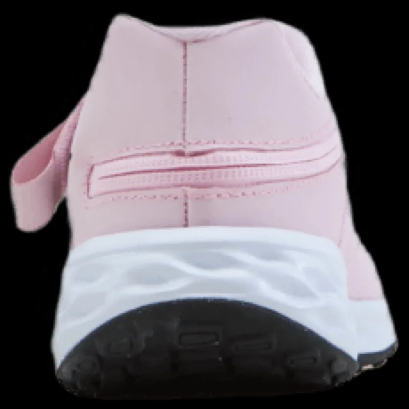 Nike Revolution 6 FlyEase Big Kids' Easy On/Off Road Running Shoes PINK FOAM /BLACK Rosa och Svart Sale