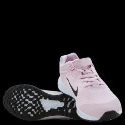 Nike Revolution 6 FlyEase Big Kids' Easy On/Off Road Running Shoes PINK FOAM /BLACK Rosa och Svart Sale