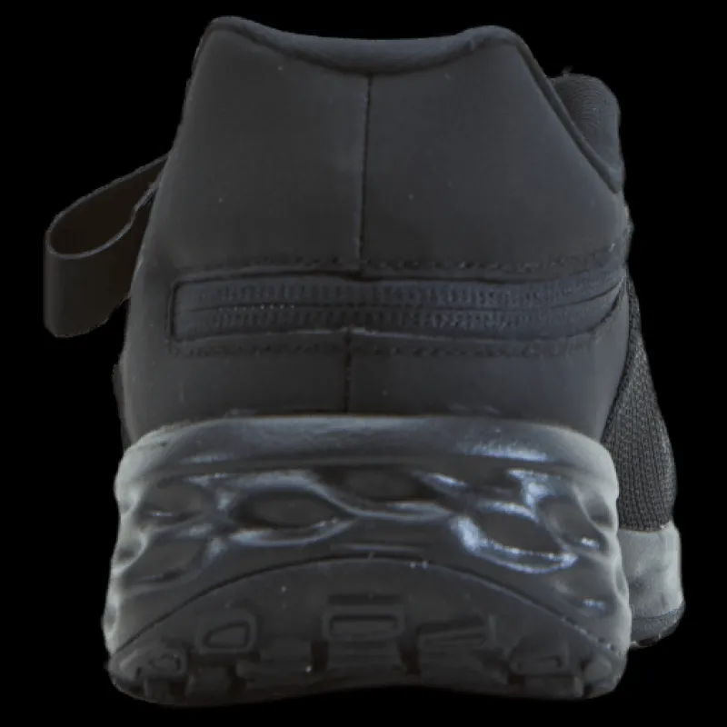 Nike Revolution 6 FlyEase Big Kids' Easy On/Off Road Running Shoes BLACK/BLACK-DK SMOKE GREY Svart Best