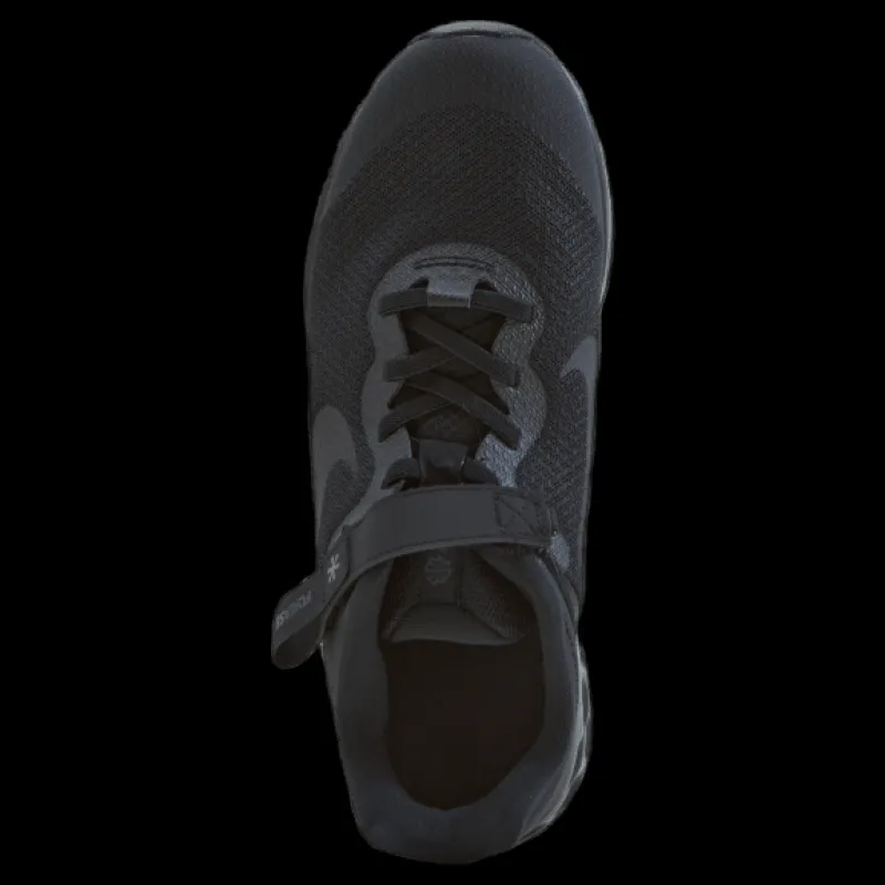 Nike Revolution 6 FlyEase Big Kids' Easy On/Off Road Running Shoes BLACK/BLACK-DK SMOKE GREY Svart Best