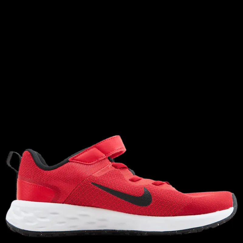 Nike Revolution 6 Little Kids' Shoes UNIVERSITY RED/BLACK Röd Outlet