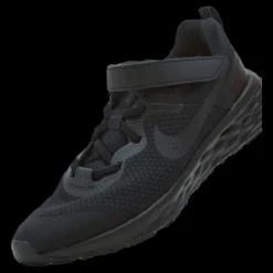 New Nike Revolution 6 Little Kids' Shoes BLACK/BLACK-DK SMOKE GREY Svart