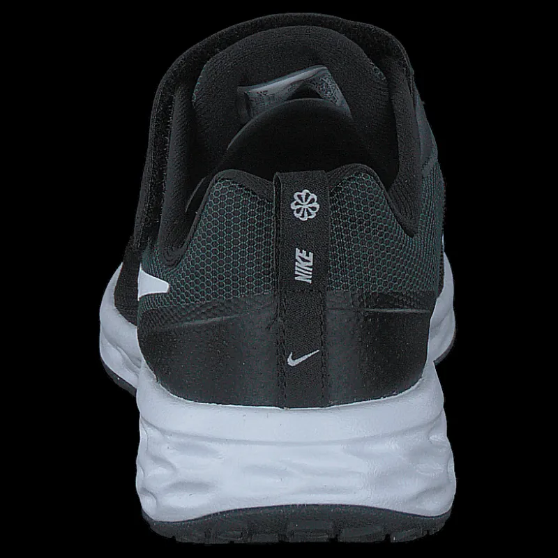 Best Nike Revolution 6 Little Kids' Shoes BLACK/WHITE-DK SMOKE GREY Grå