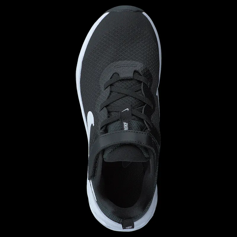 Best Nike Revolution 6 Little Kids' Shoes BLACK/WHITE-DK SMOKE GREY Grå