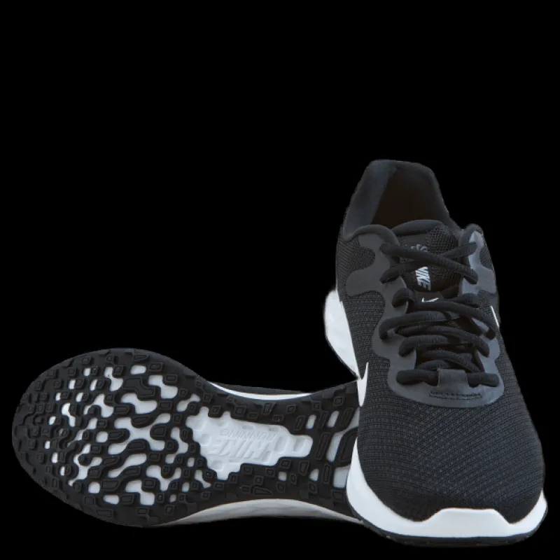 Nike Revolution 6 Next Nature Men's Road Running Shoes BLACK/WHITE-IRON GREY Svart Sale