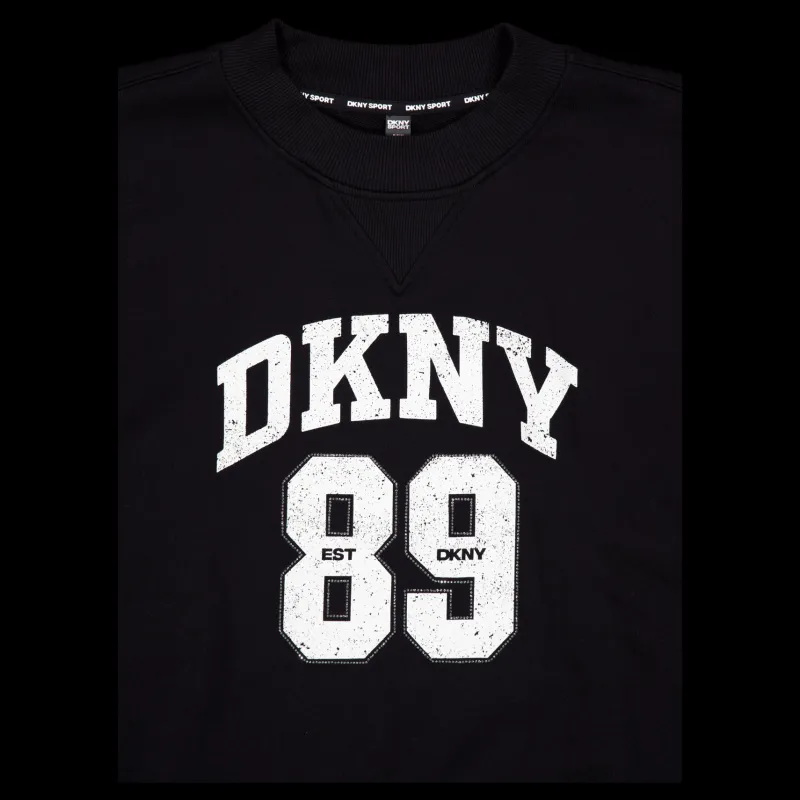 DKNY Sport Rhstn Lg Crew Nk Po Black/eggnog Svart Online