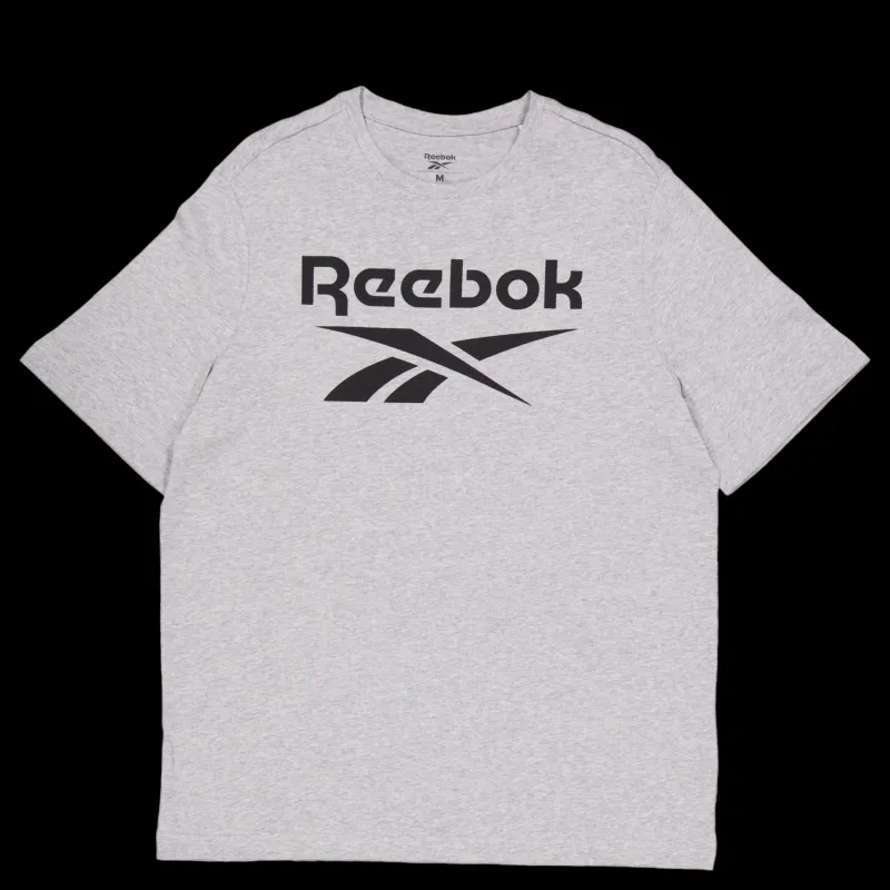 Discount Reebok Ri Big Stacked Logo M Grey Heather Grå