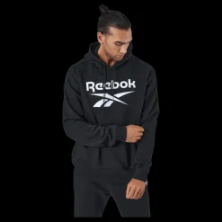 Reebok Ri Flc Oth Bl Hoodie Black/white Svart