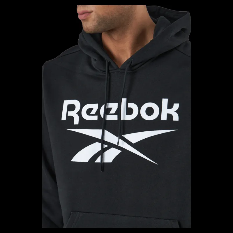 Reebok Ri Flc Oth Bl Hoodie Black/white Svart